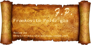 Frankovits Pelágia névjegykártya